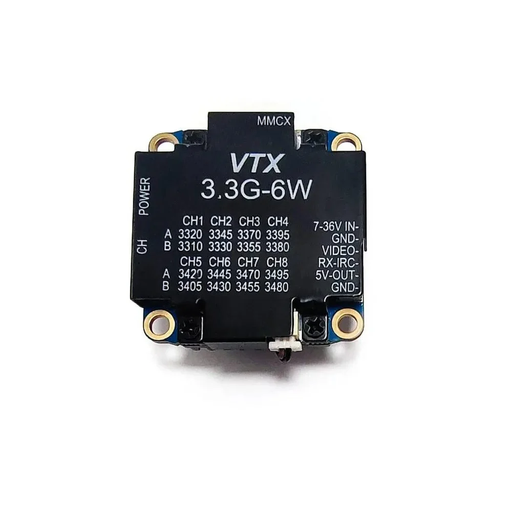 Видеопередатчик 3,3GHz 6W 8CH VTX