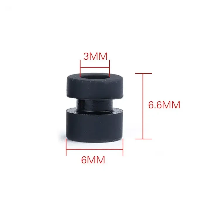 Демпфер антивибрационный резиновый M3 6,6mm (продажа от 50шт)