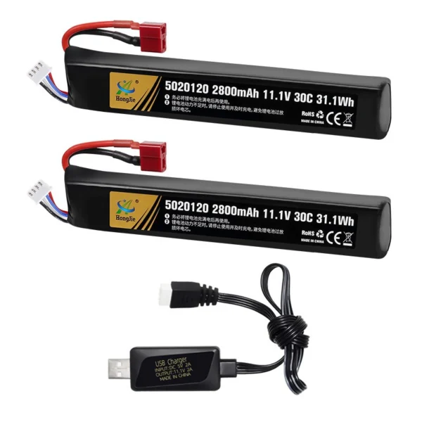 АКБ HongJie 2800mAh 11,1V 30C T-Plug