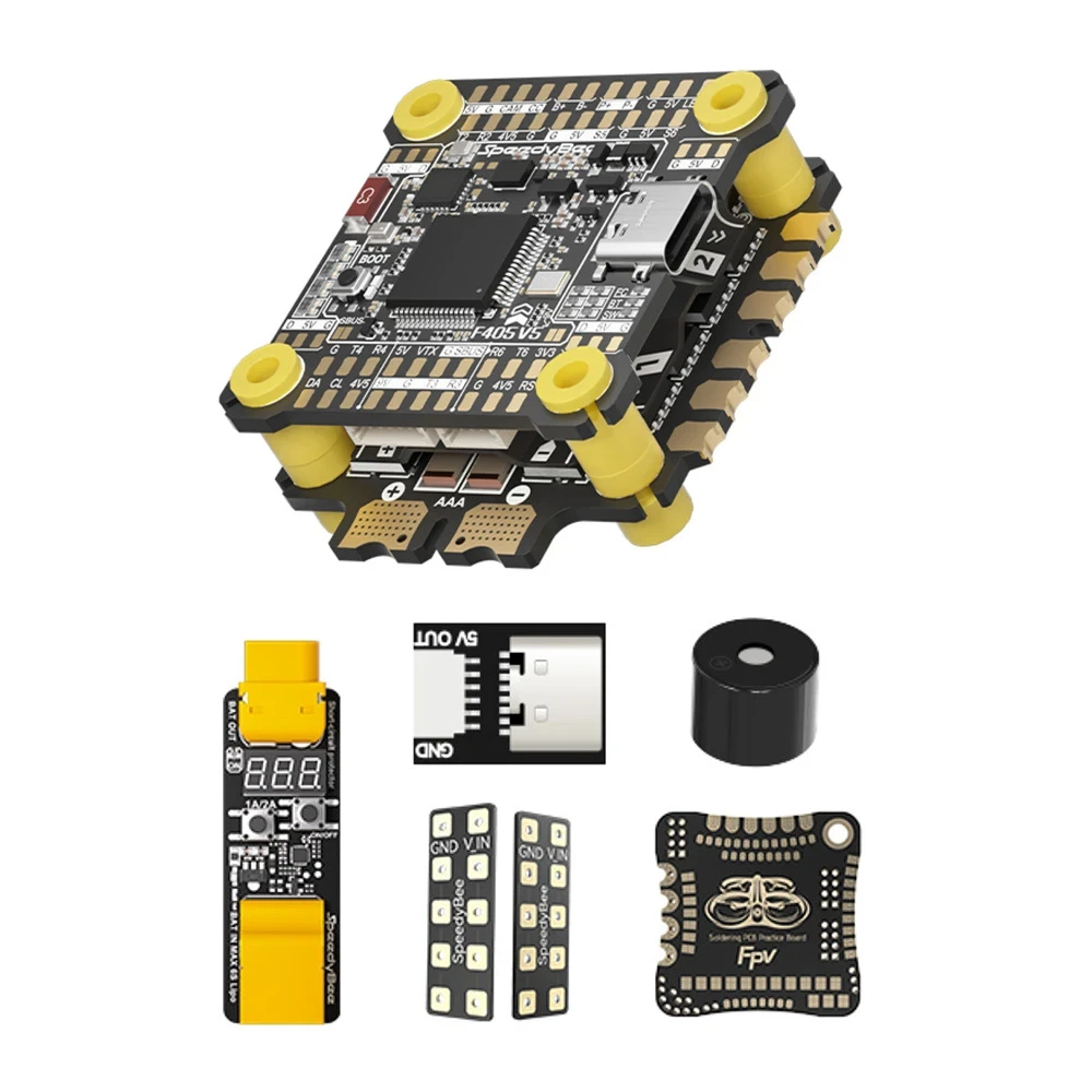 Стек SpeedyBee F405 v.5 Stack Deluxe OX32 55A Model Aircraft SB-F4V5-OX32-55-PRO-STACK FC+ESC